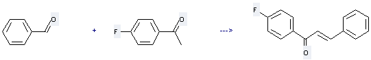 2-Propen-1-one,1-(4-fluorophenyl)-3-phenyl- can be prepared by 1-(4-fluoro-phenyl)-ethanone and benzaldehyde at the ambient temperature